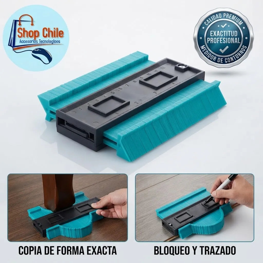 📏 Duplicador de Contornos con Bloqueo® | Plantilla Copiadora de Perfiles 🛠️✨