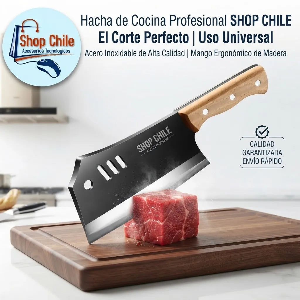 🥩 Cuchillo Chef Carnicero Artesanal® | Hoja Forjada Ultra Afilada 🔪✨