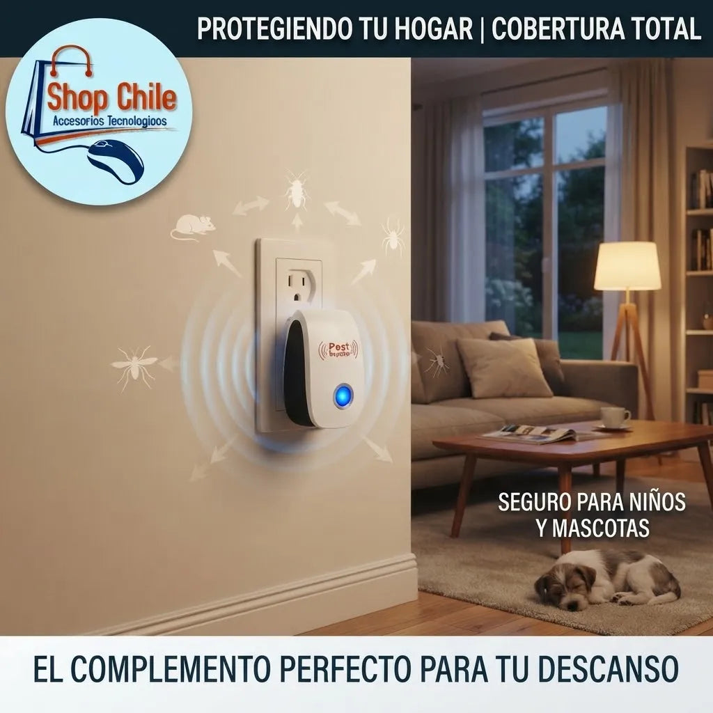 🚫 Repelente Ultrasónico Anti-Ratones® | Ahuyentador de Plagas 24/7 🐭⚡