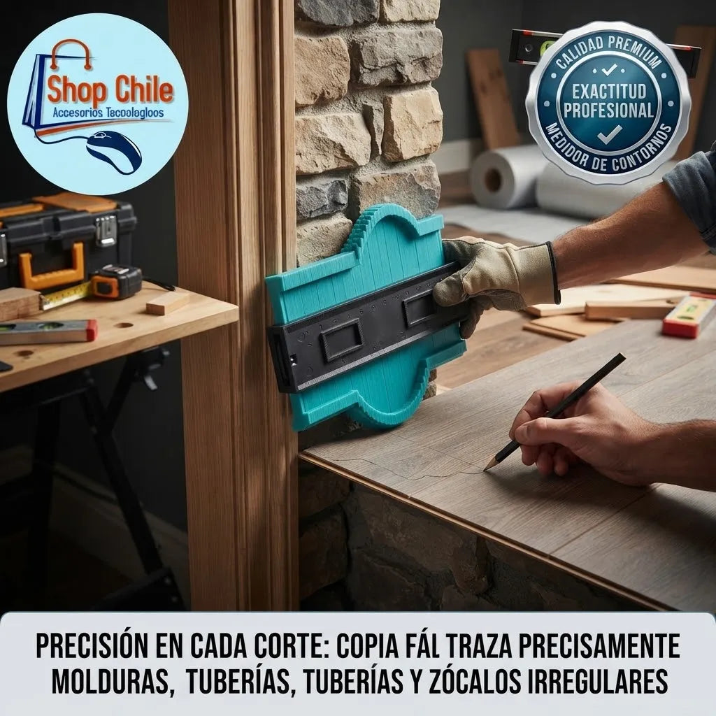 📏 Duplicador de Contornos con Bloqueo® | Plantilla Copiadora de Perfiles 🛠️✨