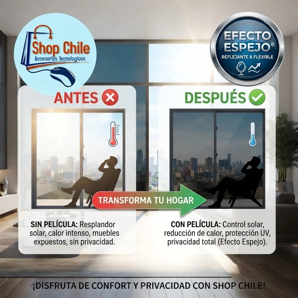 ✨Papel Mural Adhesivo Efecto Espejo® | Reflejante & Flexible ✨