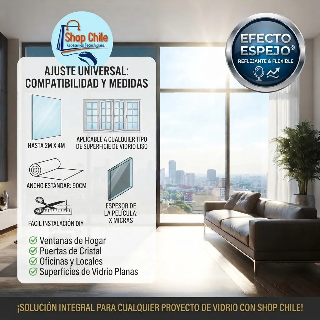 ✨Papel Mural Adhesivo Efecto Espejo® | Reflejante & Flexible ✨