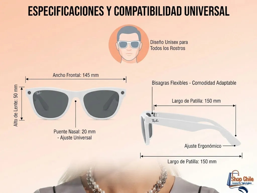 🕶️ Lentes Inteligentes AI Pro® | Cámara HD + Audio Bluetooth 📹✨