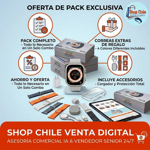 ⌚ Smartwatch T900 Ultra 2® | Pantalla HD + Llamadas Bluetooth 📱✨
