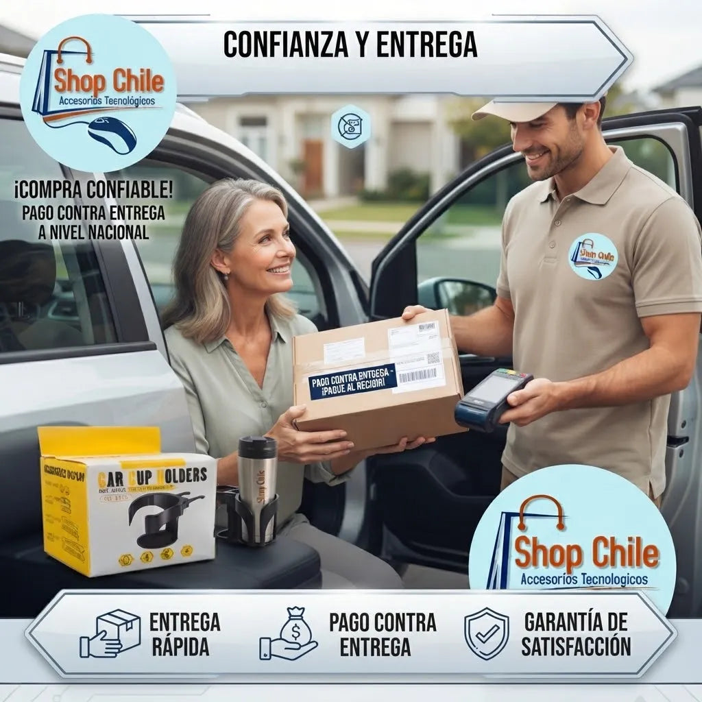 🚗 Portavasos Antideslizante para Auto® | Silicona Flexible y Lavable ✨